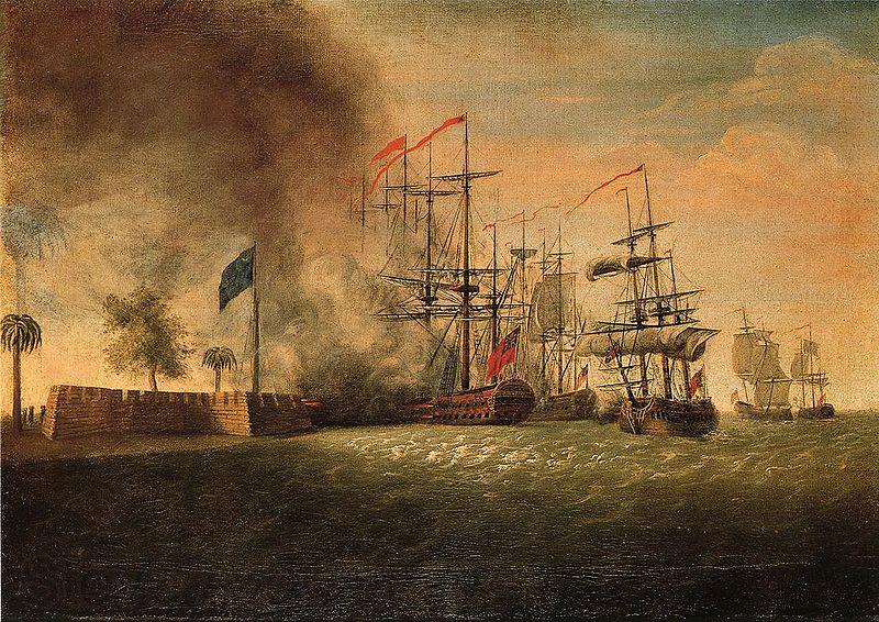 James Peale Sir Peter Parker's Attack Against Fort Moultrie France oil painting art